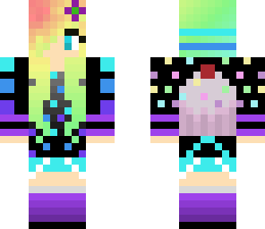 cupcake girl with flower