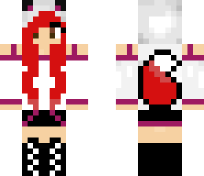 red hair purple fox