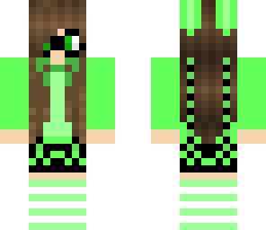 green nerd girl