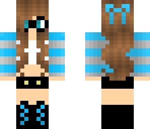 blue nerd girl