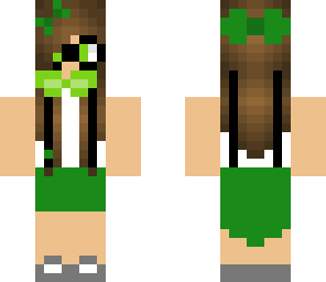 green nerd girl