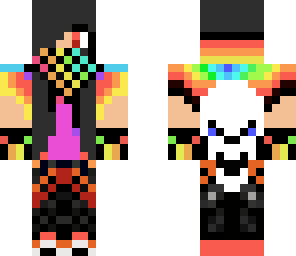 rainbow emo girl