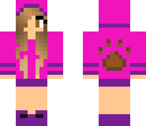 animal girl lila purple