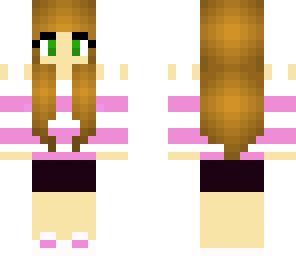 shy pink girl