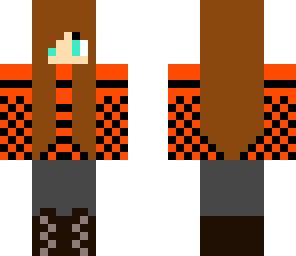 cute orange winter sweat shirt
