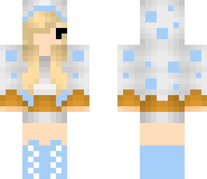 twin blue cake chibi