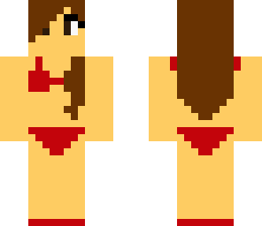 red summer bikini