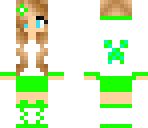 cute girls  - lime green girl