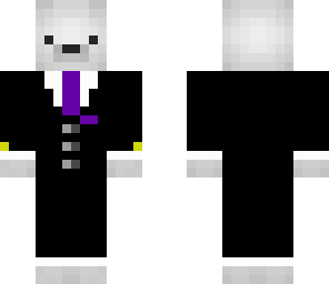 polar bear in a suit
