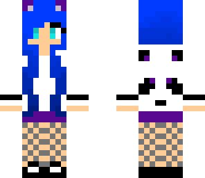 purple panda girl
