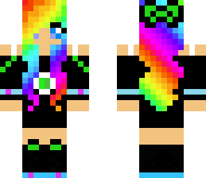 rainbow emerald girl