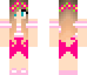 cute pink tropical girl