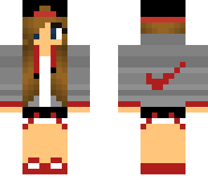 red cute nike girl