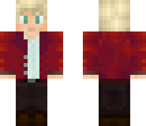 skin in red suid