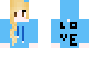 blue love sweat shirt