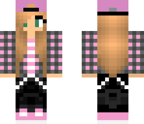 pink skate girl