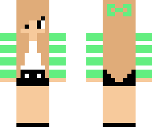 mint green girl