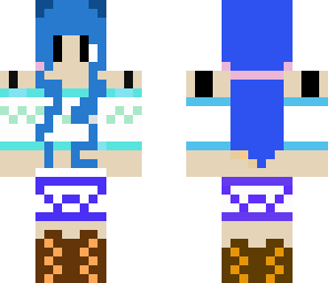 blue girl