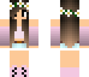 cute pink summer girl skindex