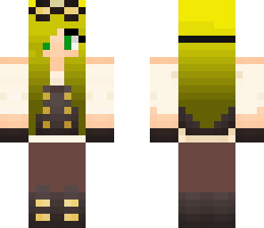 blonde steampunk girl
