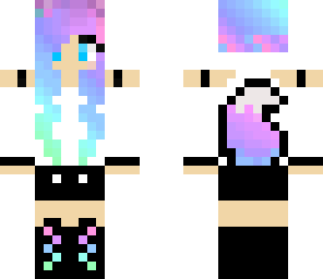 rainbow wolf girl