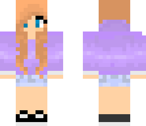 purple hoodie girl