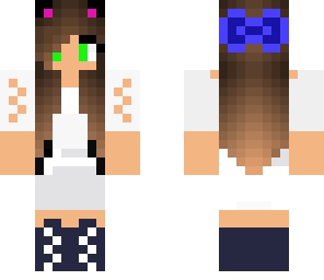 wolf girl with a gown on