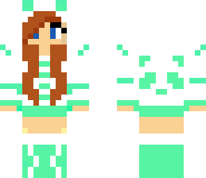 turquoise panda girl
