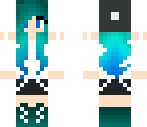 cyan hair