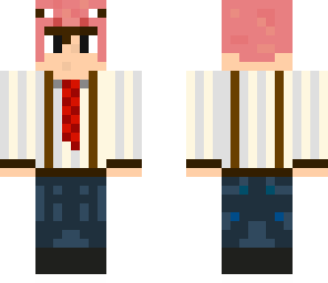 boy with a pig hat