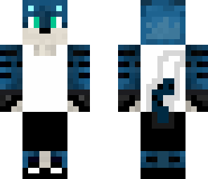 blue tiger with clothes