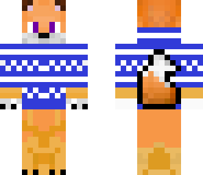 fox with sweater