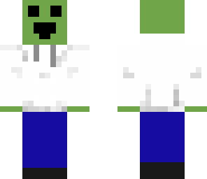 happy creeper in a hoodie