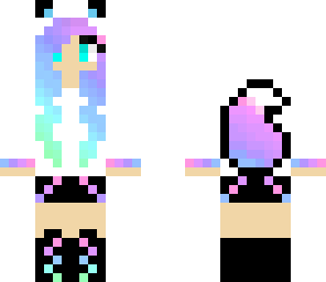 rainbow girl fox