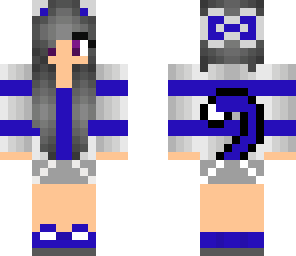blue cat girl