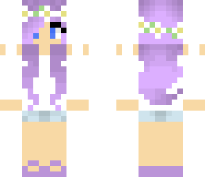 purple haired girl