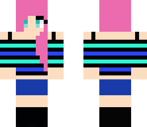 cute pink haired girl