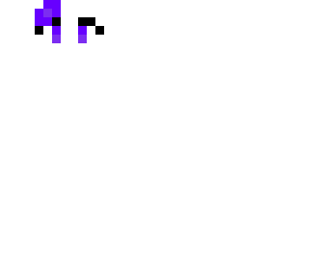 floating eyes girl purple