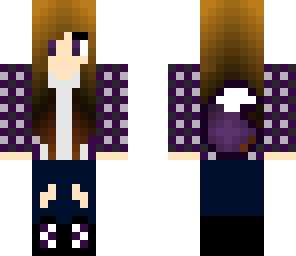 purple wolf girl