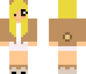 cute mouse girl blond hair