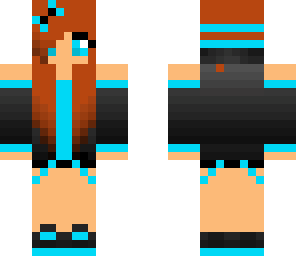 blue gamer girl