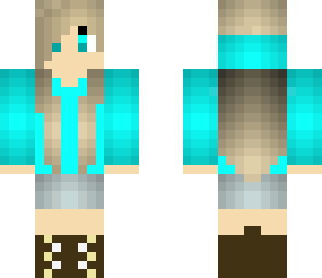 blue hoodie nice skin