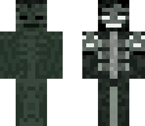 wither and skeleton