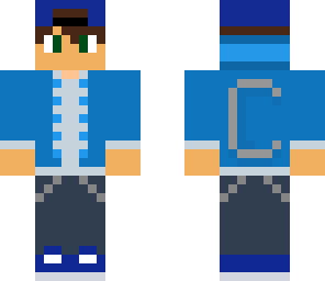 blue varsity boy