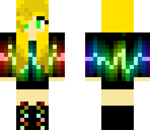 electro rainbow girl