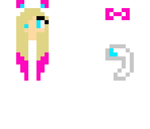 white kitty girl