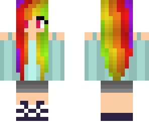 rainbow-haired girl