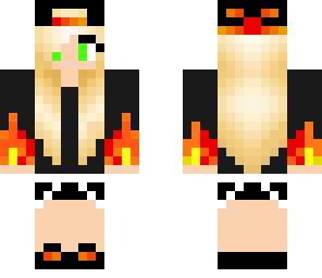 edit of flame girl