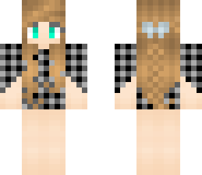 unfinished plaid shirt girl
