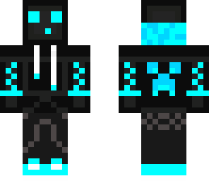 cool neon blue slime